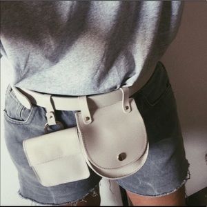 zara leather belt with coin pockets